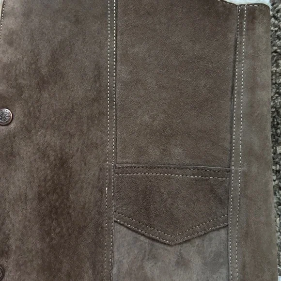 Brown Suede Vest - Picture 3 of 7